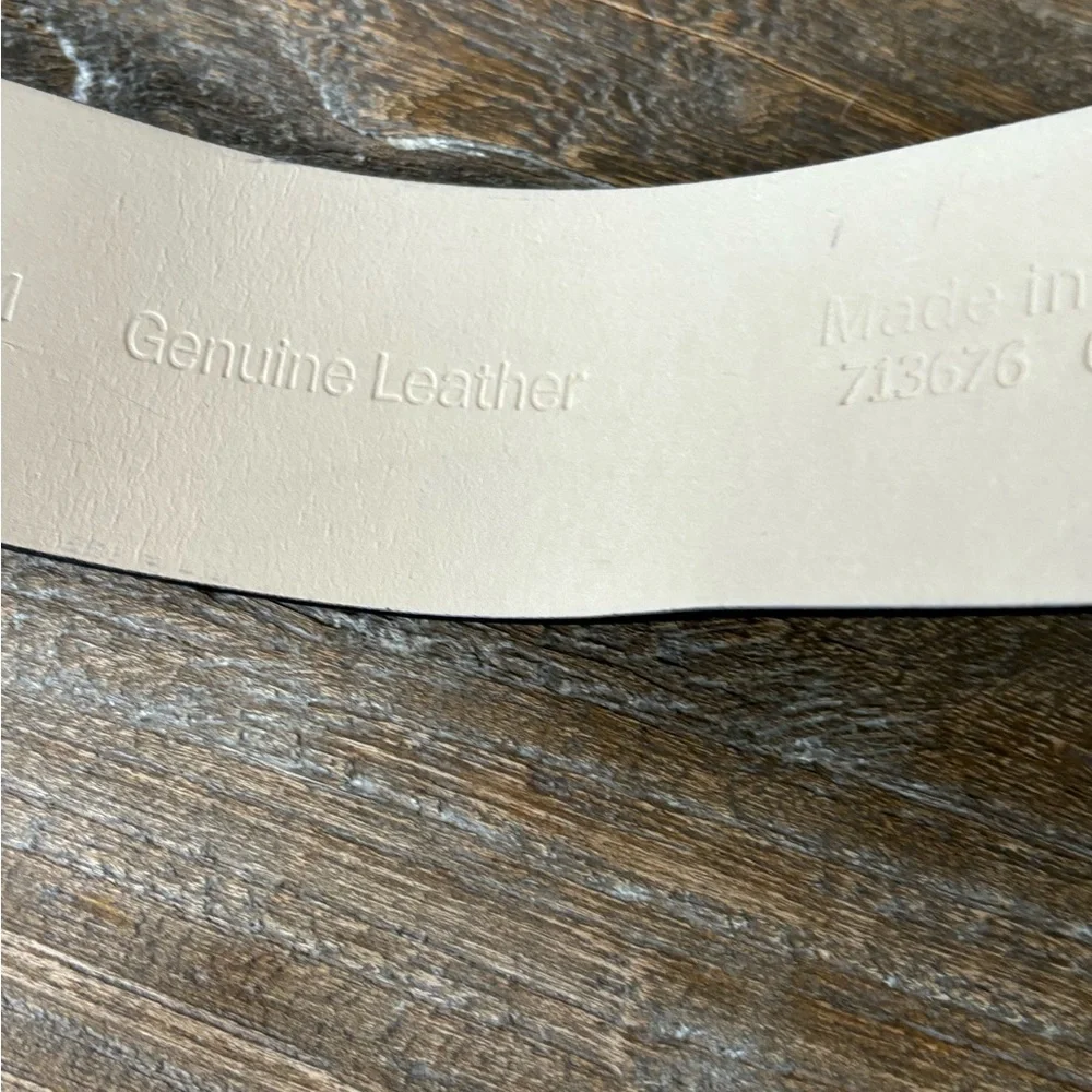 Banana Republic wide black leather belt made in Italy